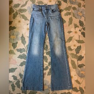 7 For All Mankind Light Blue Flare Jeans Sz 26